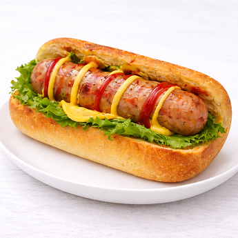 Grilled Sausage sandwich