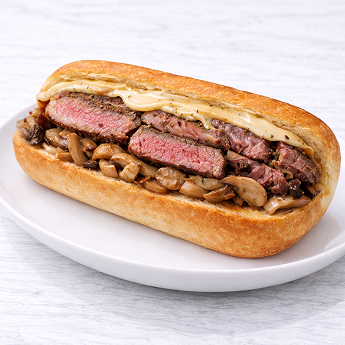 Steak & Mushroom sandwich